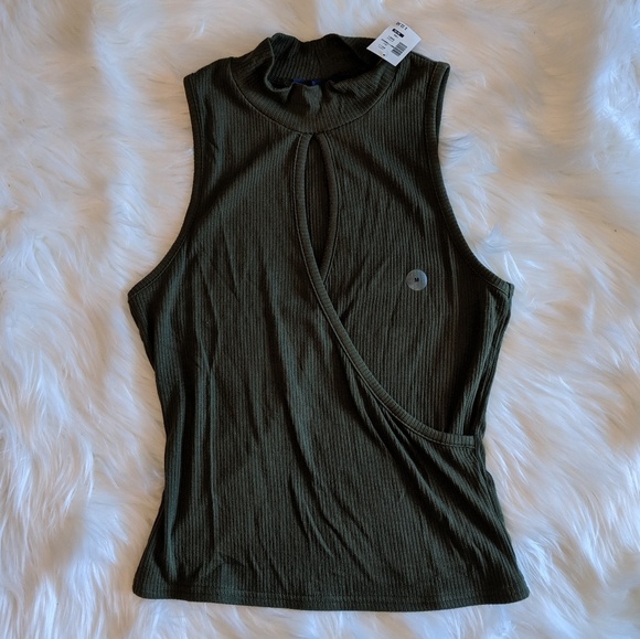 Aeropostale Tops - 5/$25 *NWT* Mossy Green Peep-hole Clubbing Top